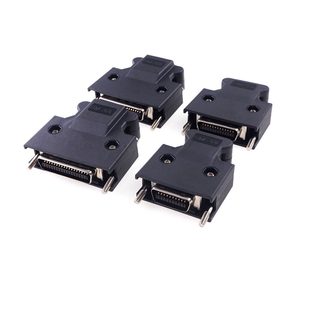 SCSI Male MDR 14 20 26 36 50 Pin Compatible 3M CN Connector 10314 10320 10326 10336 10350 Cable Wire Solder Type Shell