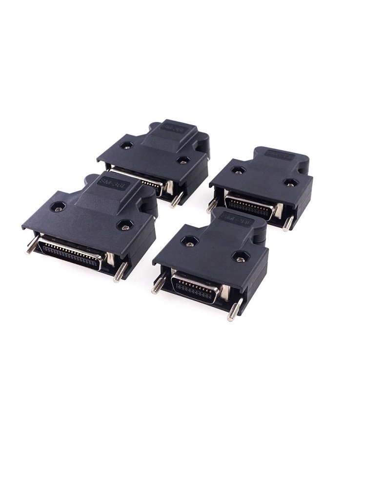 SCSI Male MDR 14 20 26 36 50 Pin Compatible 3M CN Connector 10314 10320 10326 10336 10350 Cable Wire Solder Type Shell