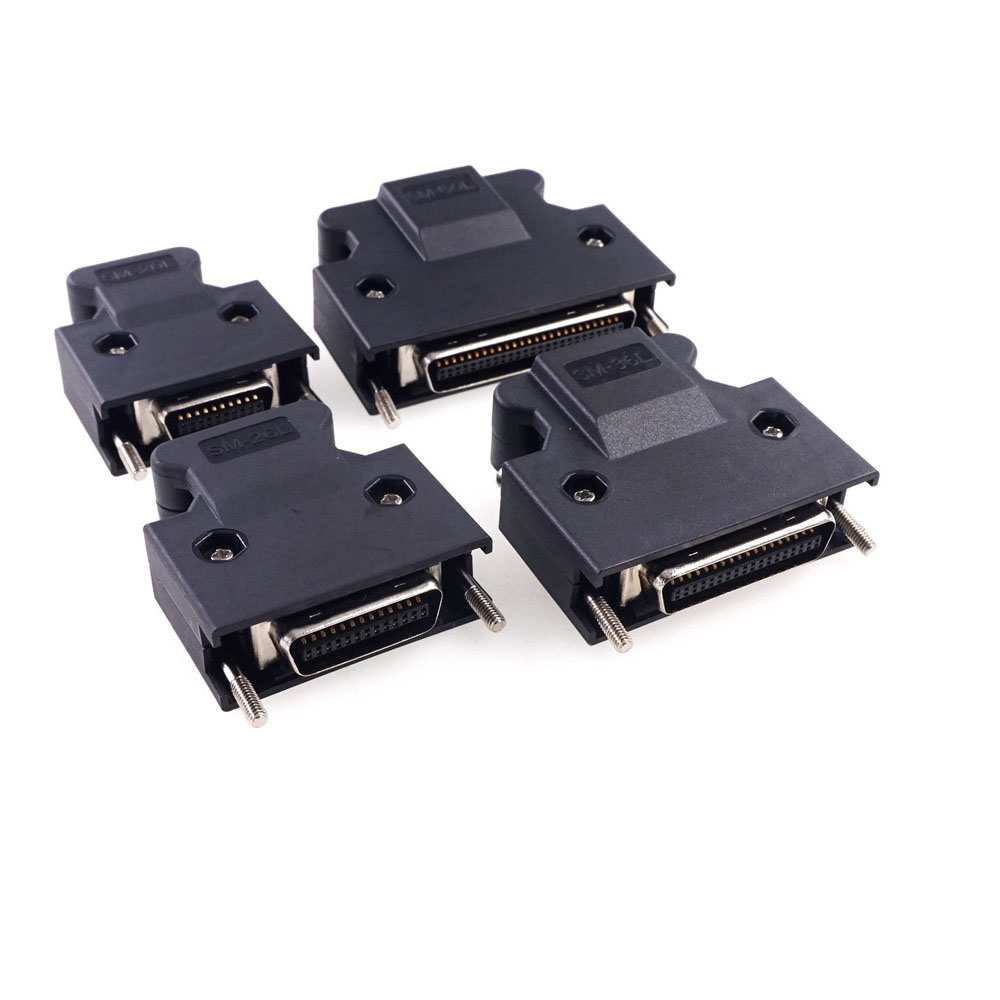 SCSI Male MDR 14 20 26 36 50 Pin Compatible 3M CN Connector 10314 10320 10326 10336 10350 Cable Wire Solder Type Shell