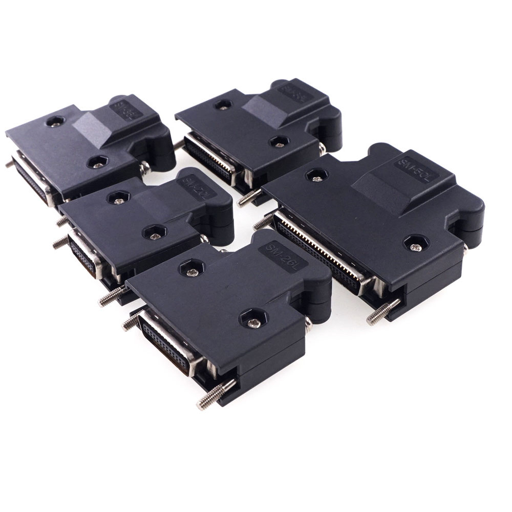 SCSI Male MDR 14 20 26 36 50 Pin Compatible 3M CN Connector 10314 10320 10326 10336 10350 Cable Wire Solder Type Shell