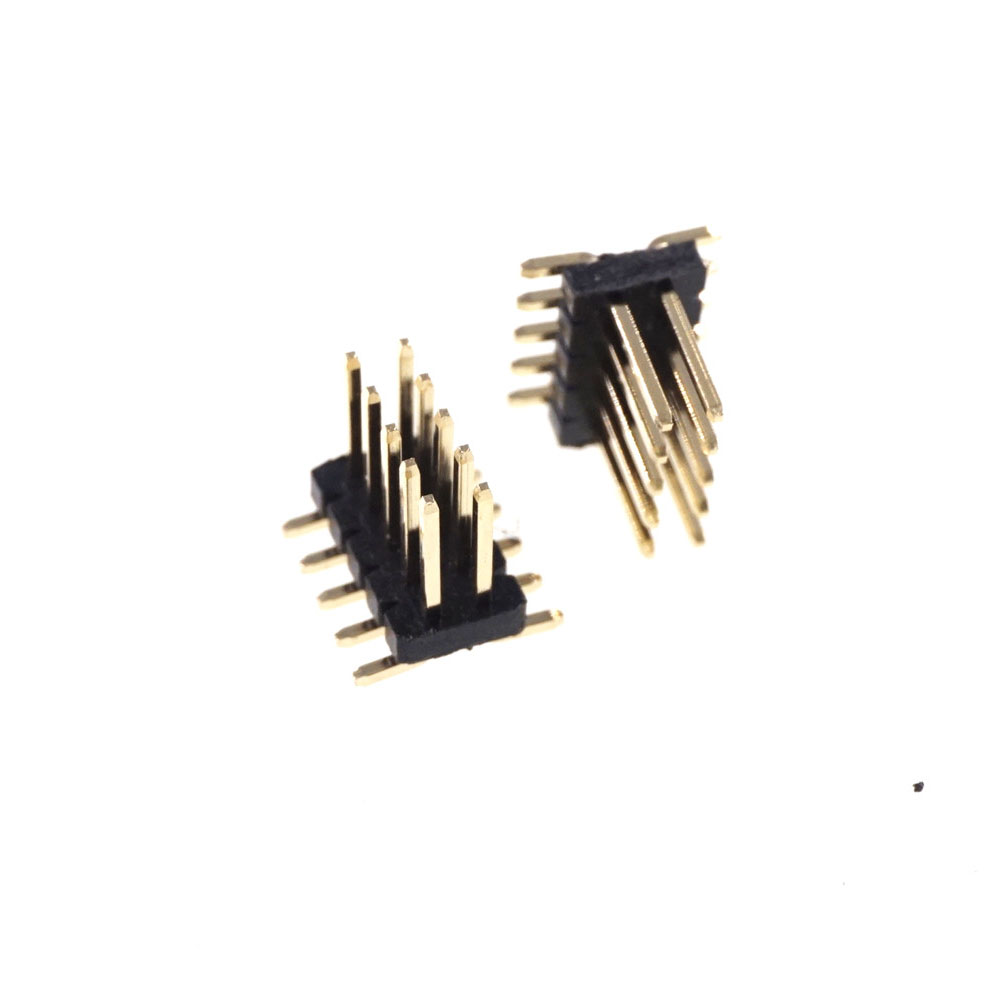 2x5 P 10 Pin 1.27 mm Male PCB Header Dual row Straight PCB SMT male Pin Headers gold flash Rohs Lead free Surface Mount