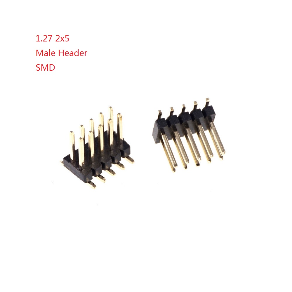 1.27mm Pitch 2x5 Pin 10 position IDC Socket Female Receptacle Male Header Right Angle Through Holes SMD Straight mating Parts