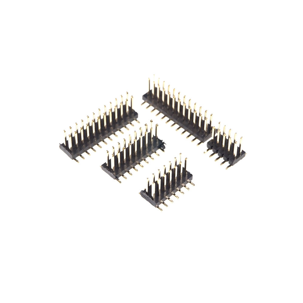 SMT 1.27 mm Double Row Male PCB Header Breakaway 4 6 8 10 12 14 16 20 24 26 30 40 44 50 60 80 100 Pin Surface Mount
