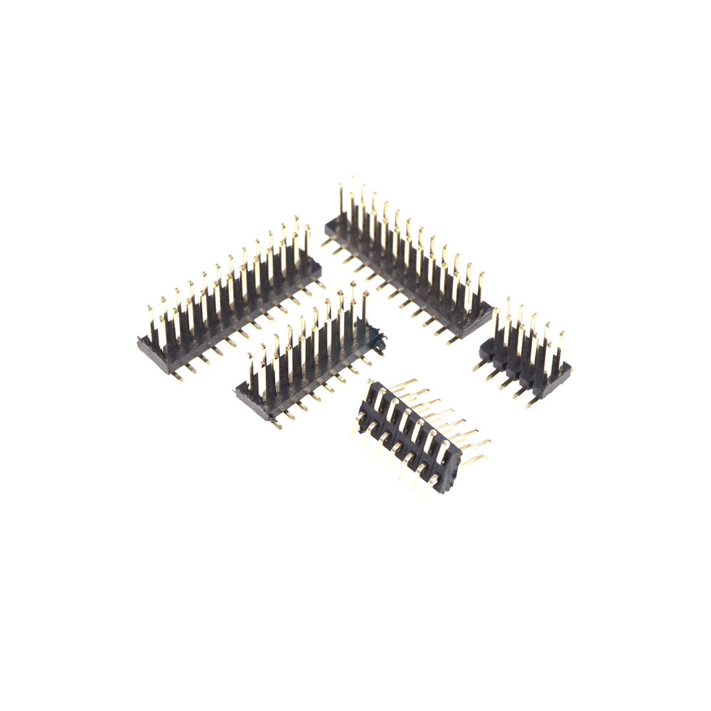 SMT 1.27 mm Double Row Male PCB Header Breakaway 4 6 8 10 12 14 16 20 24 26 30 40 44 50 60 80 100 Pin Surface Mount