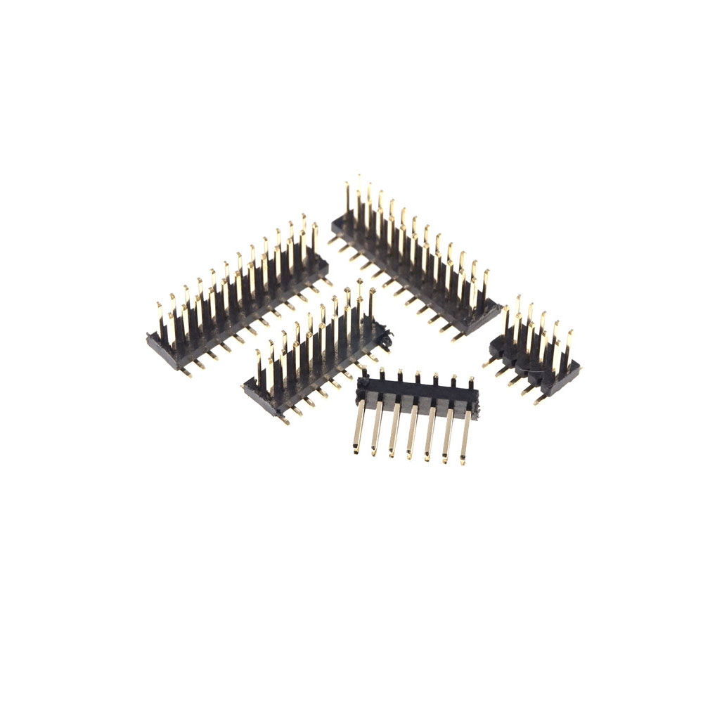 SMT 1.27 mm Double Row Male PCB Header Breakaway 4 6 8 10 12 14 16 20 24 26 30 40 44 50 60 80 100 Pin Surface Mount