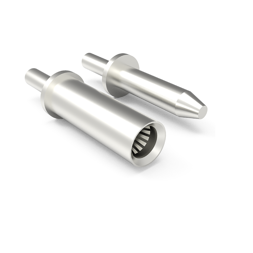 High Current Pin Receptacle Male Female 6.0 mm Diameter Spring Loaded Contact 16 Amps Electric Charging Wire Mount