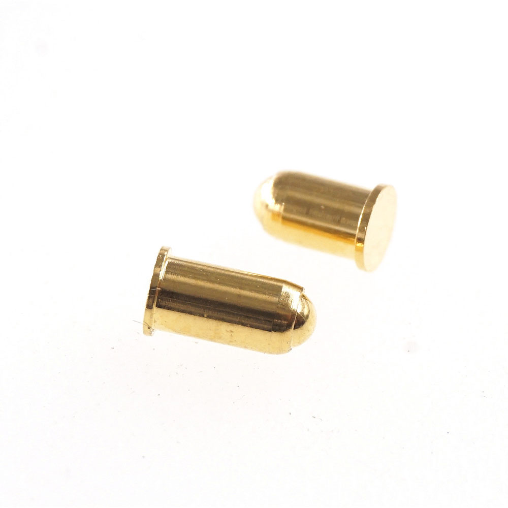 3.0 MM Diameter Flange Spring Loaded Brass Ball Pogo Pin Connector Ballpoint Gold Plated Rolling Contact Hight Current