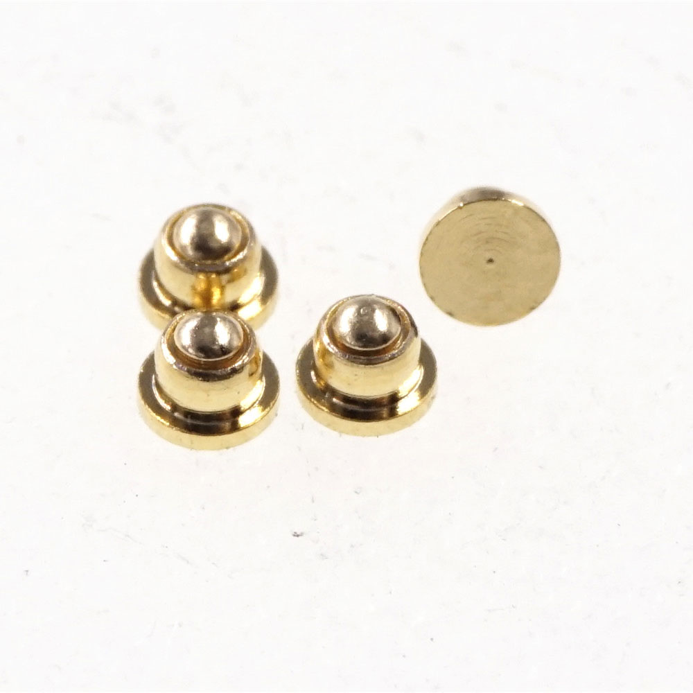 Miniature Pogo Pin Connector Diameter 2.0 mm Initial Height 1.6 mm Low Profile Header Male Spring Loaded thimble Probe