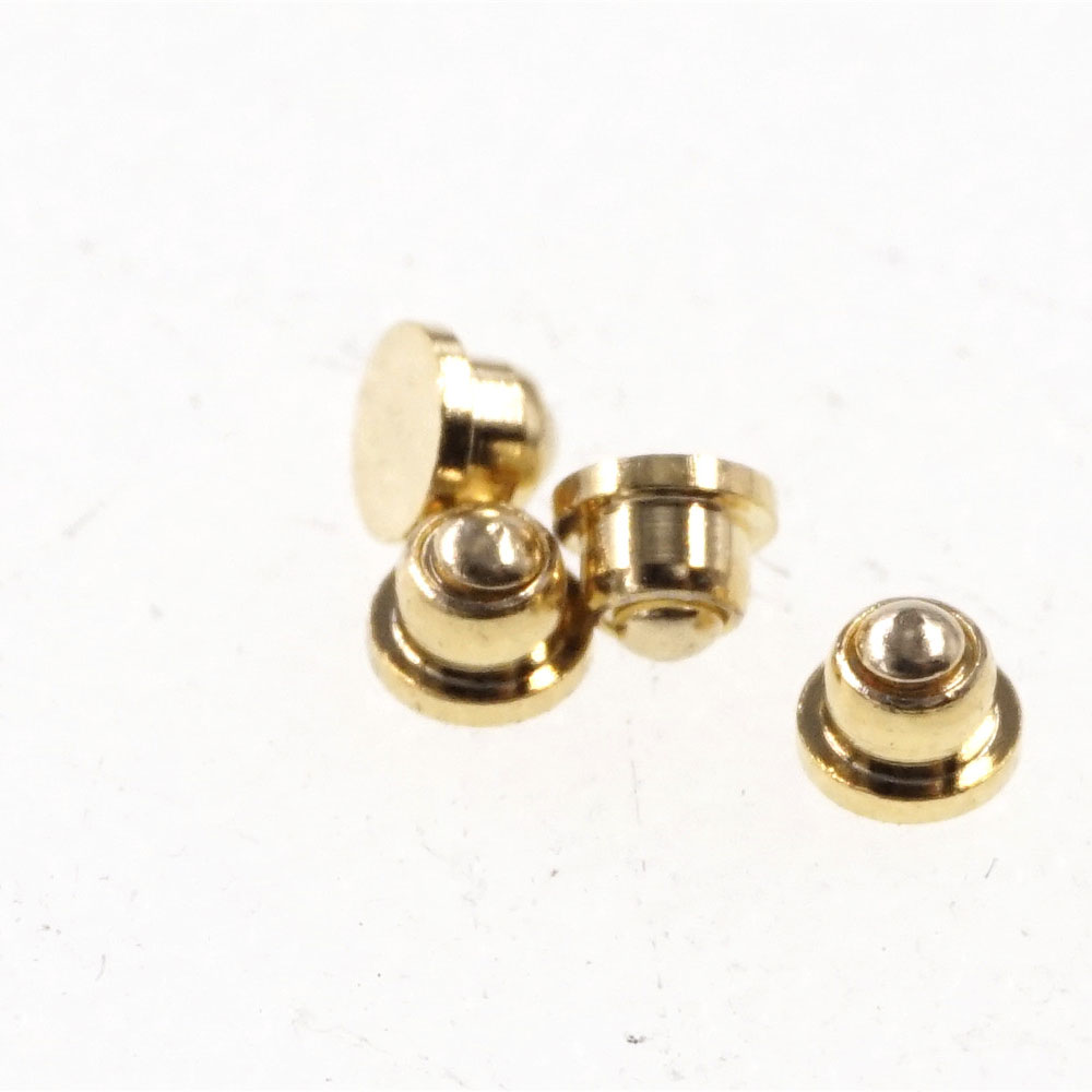 Miniature Pogo Pin Connector Diameter 2.0 mm Initial Height 1.6 mm Low Profile Header Male Spring Loaded thimble Probe
