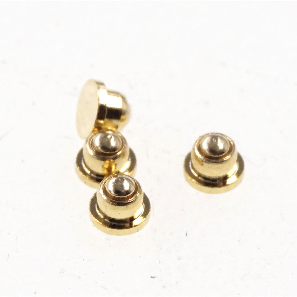 Miniature Pogo Pin Connector Diameter 2.0 mm Initial Height 1.6 mm Low Profile Header Male Spring Loaded thimble Probe