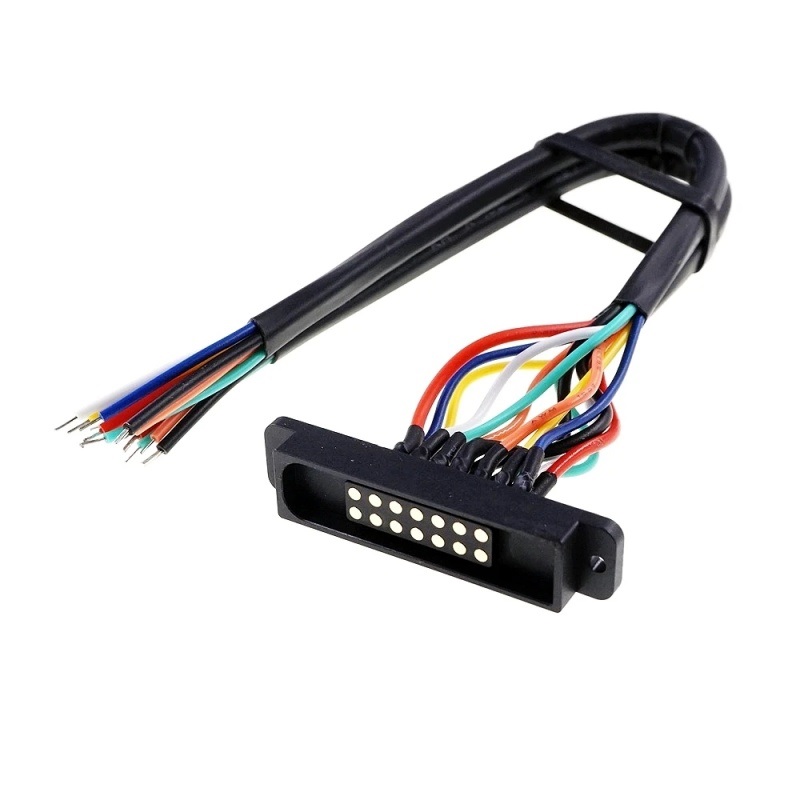 Dual Row Magnetic Pogo Pin Connector