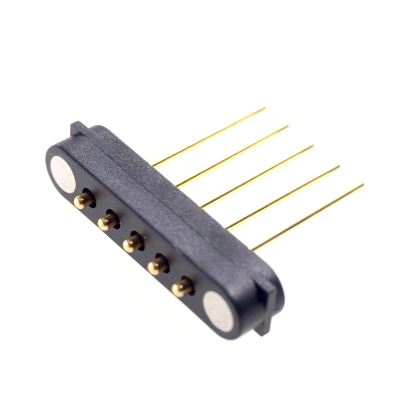 Extra Length Leads 12mm 5 Pin Magnetic Male Connector