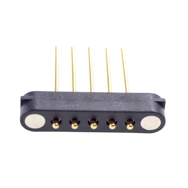 Extra Length Leads 12mm 5 Pin Magnetic Male Connector