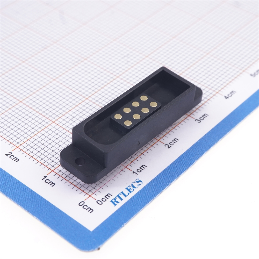 8 Pin Magnetic Pogo Pin Connector Dual Row 2.54mm Pitch