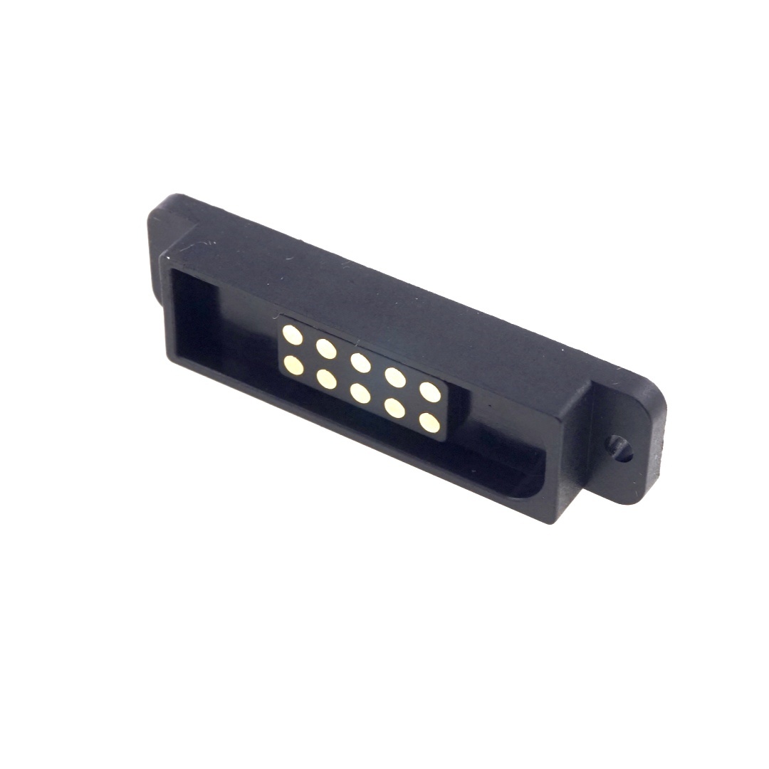 10 Pin Magnetic Pogo Pin Connector Dual Row 2.54mm Pitch