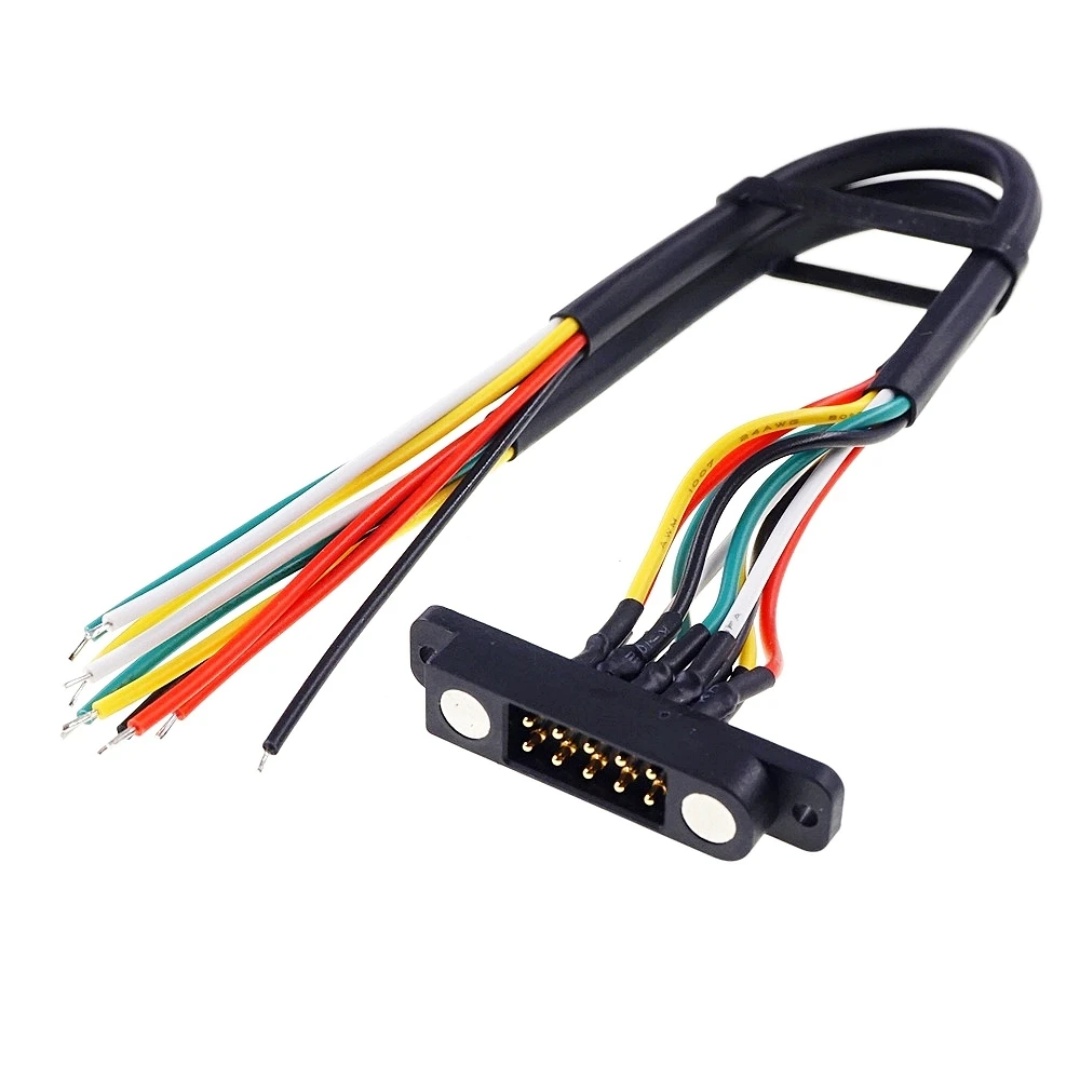 10 Pin Magnetic Pogo Pin Connector Dual Row 2.54mm Pitch