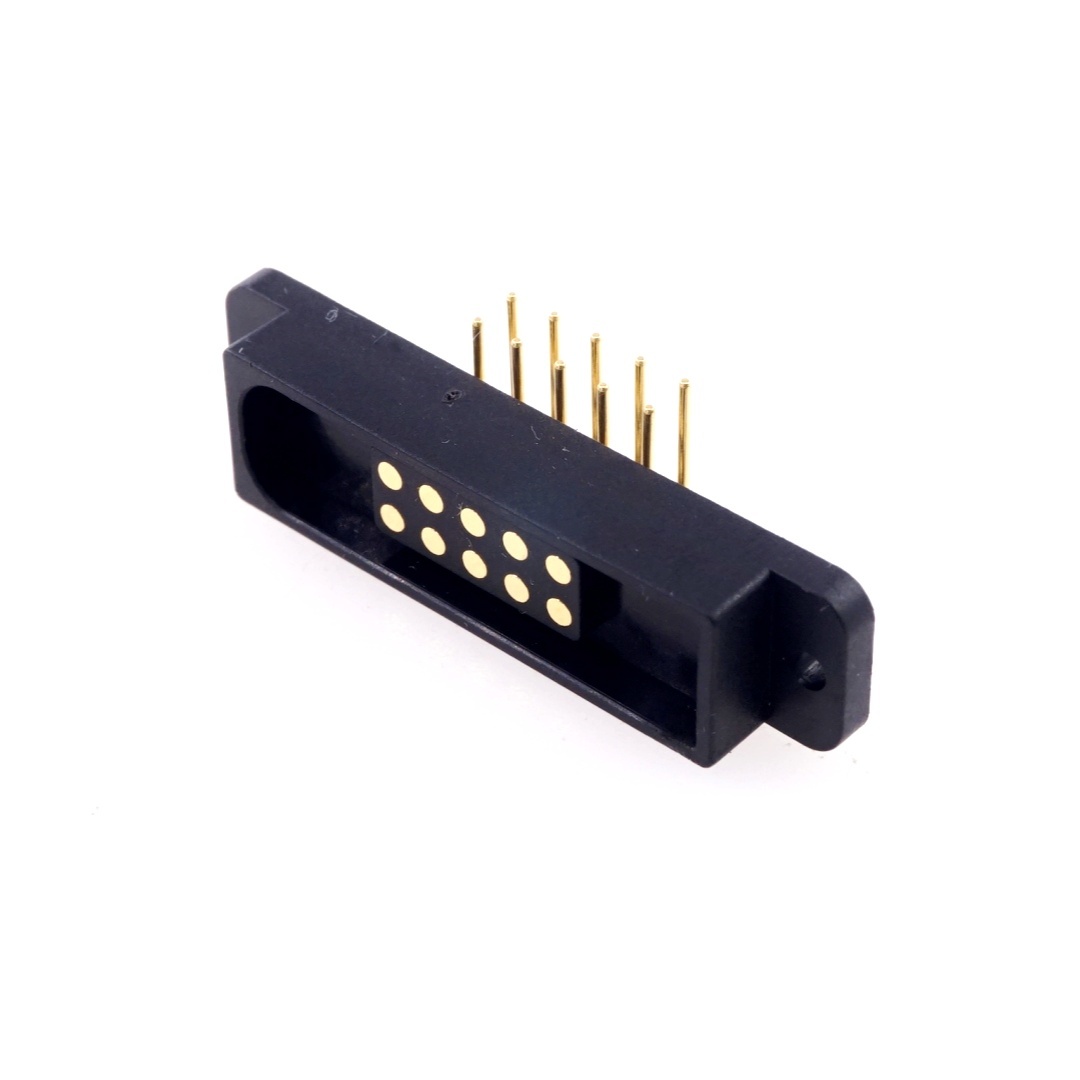10 Pin Magnetic Pogo Pin Connector Dual Row 2.54mm Pitch
