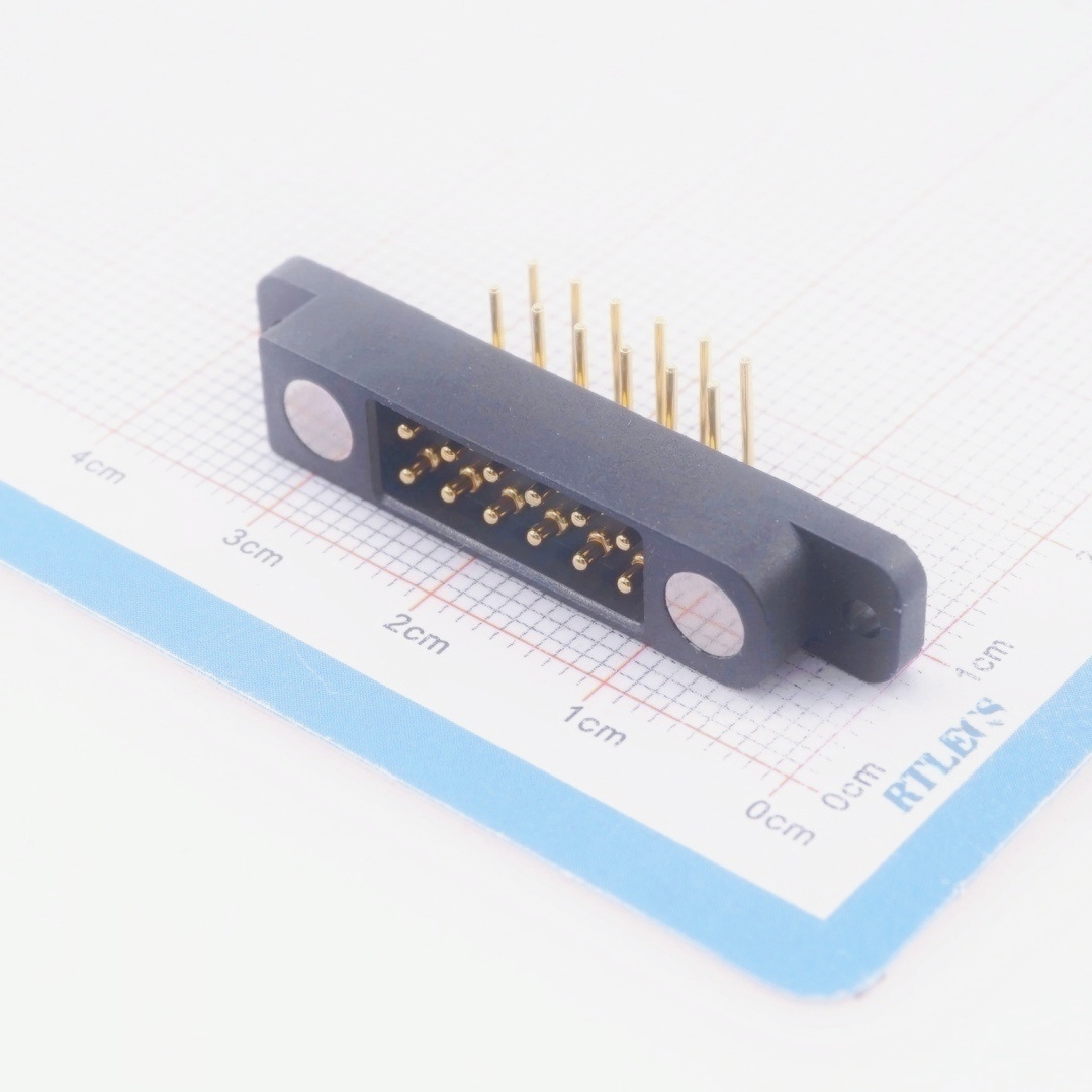 12 Pin Magnetic Pogo Pin Connector Dual Row 2.54mm Pitch