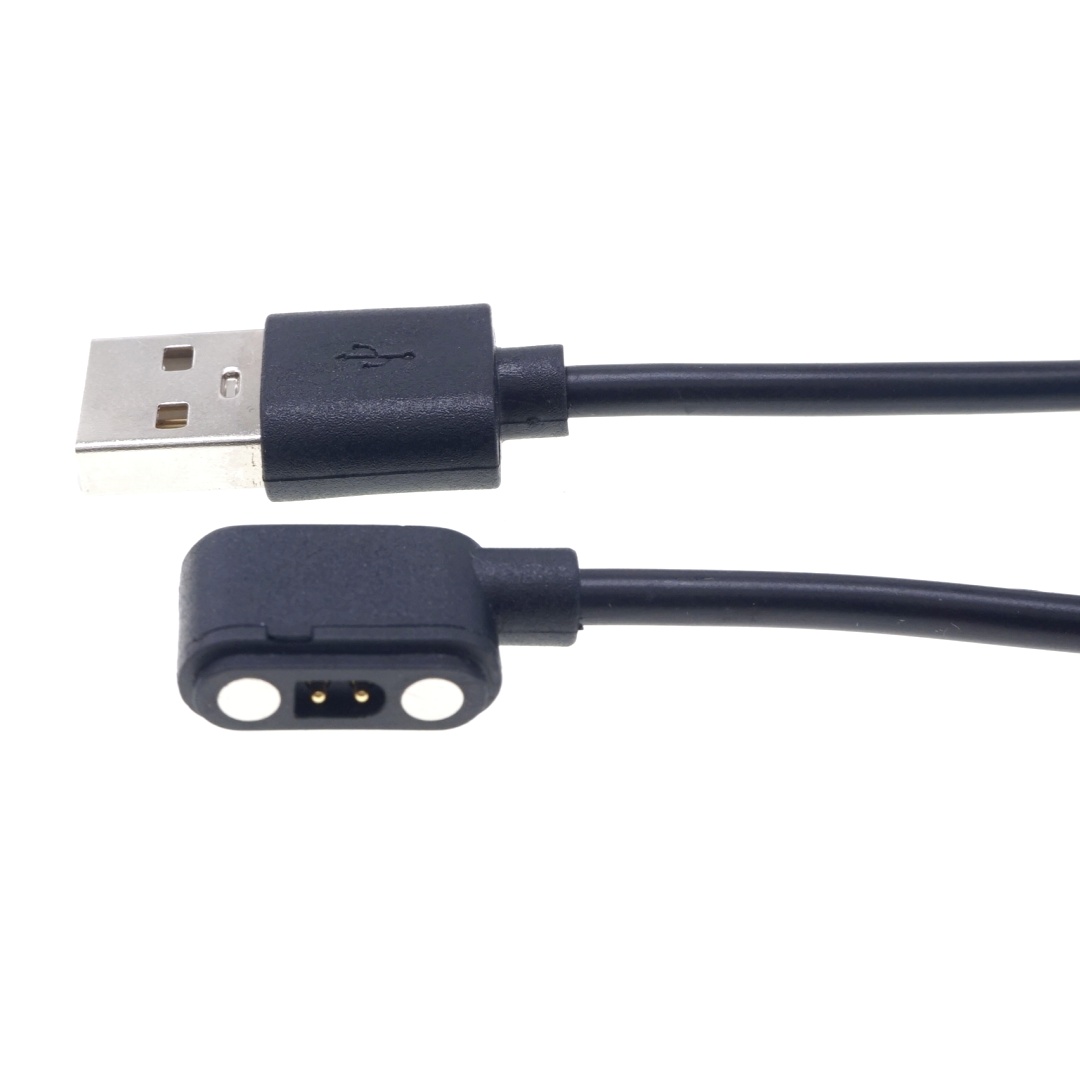 2 Pin Magnetic Pogo Pin Connector Single Row 2.54mm Pitch