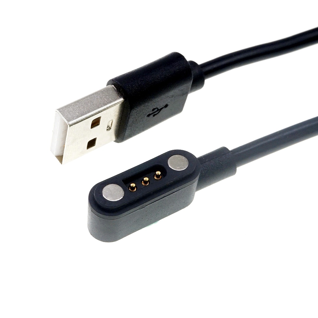 3 Pin Magnetic Pogo Pin Connector Single Row 2.54mm Pitch