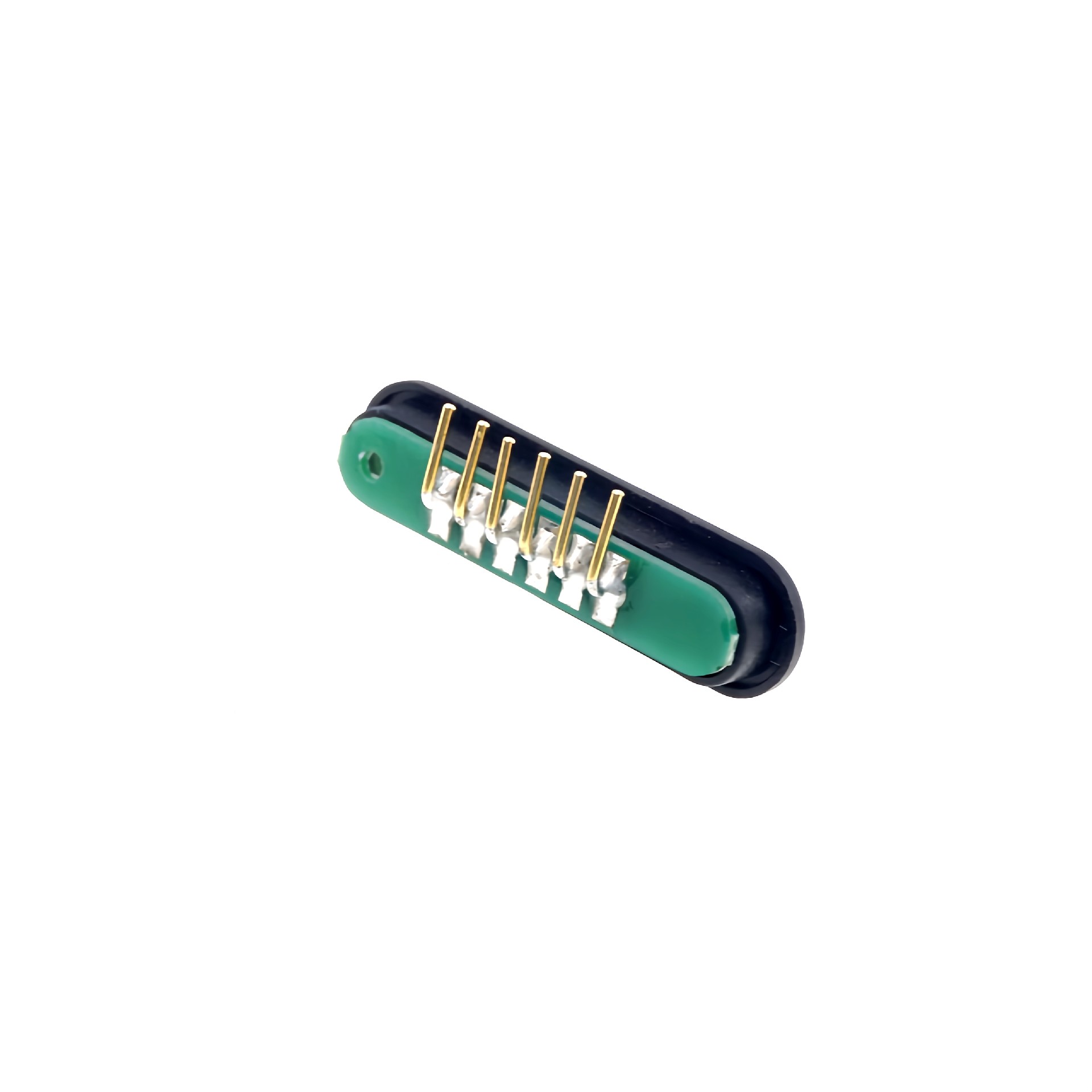 Magnetic 6 Pin Right Angle Male