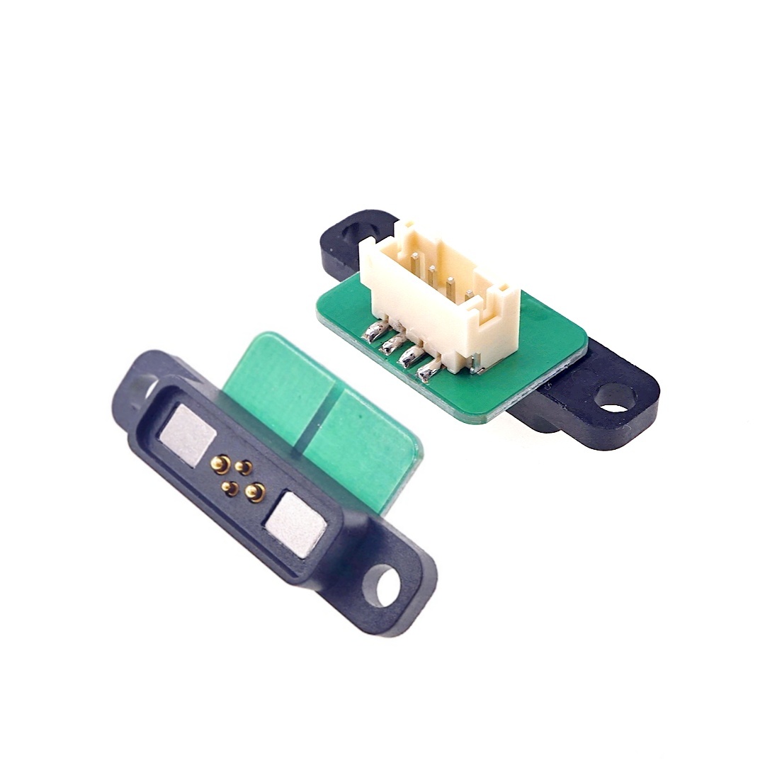 Dual Row Magnetic Connector 5A with PCBA