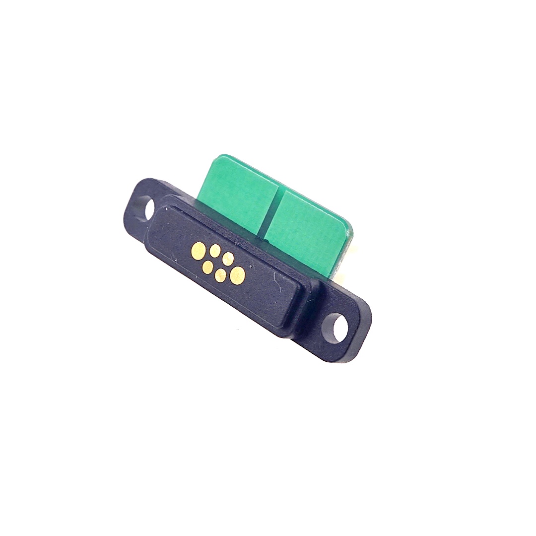 Dual Row Magnetic Connector 5A with PCBA