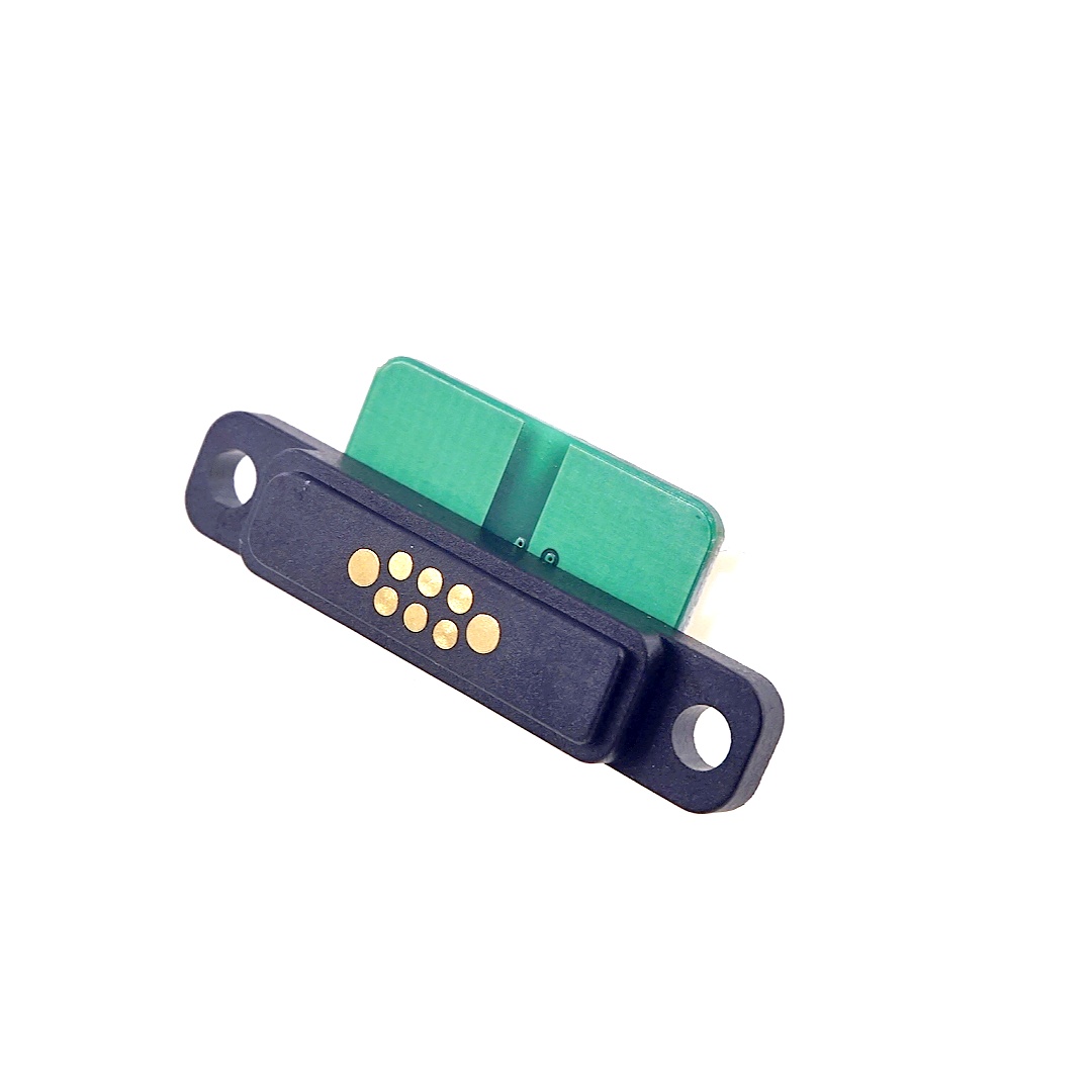 Dual Row Magnetic Connector 5A with PCBA