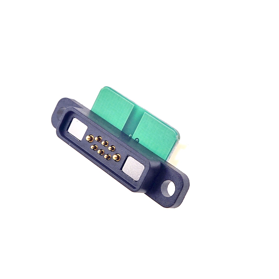 Dual Row Magnetic Connector 5A with PCBA
