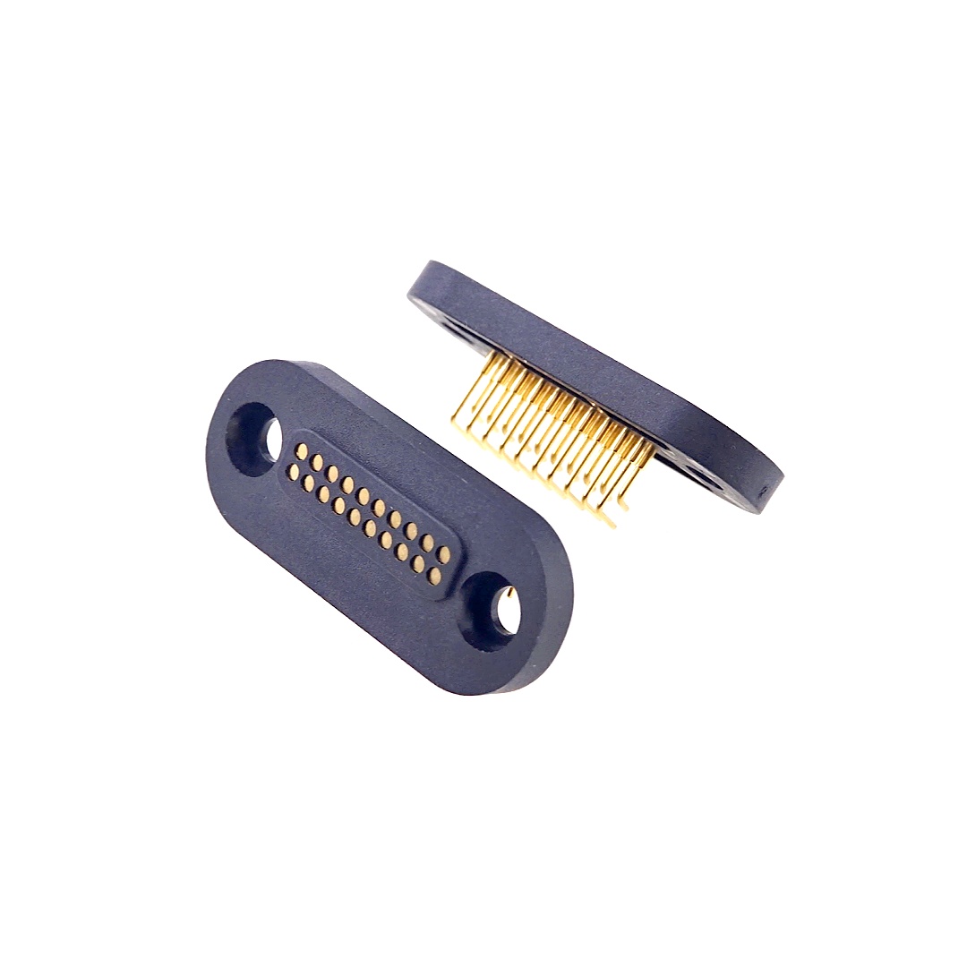 1.27 2x10 Pin Femael Right Angle with Mounting Holes