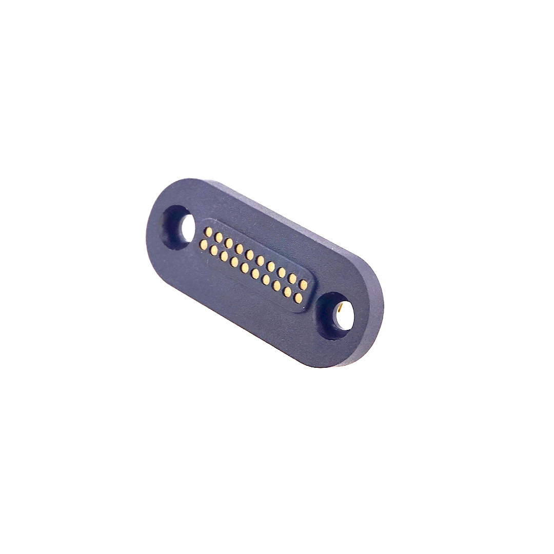 1.27 2x10 Pin Femael Right Angle with Mounting Holes
