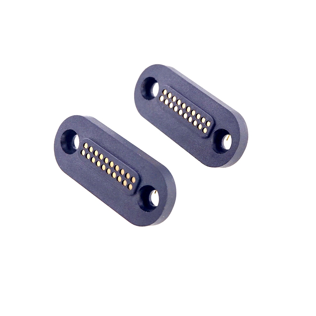 1.27 2x10 Pin Femael Right Angle with Mounting Holes